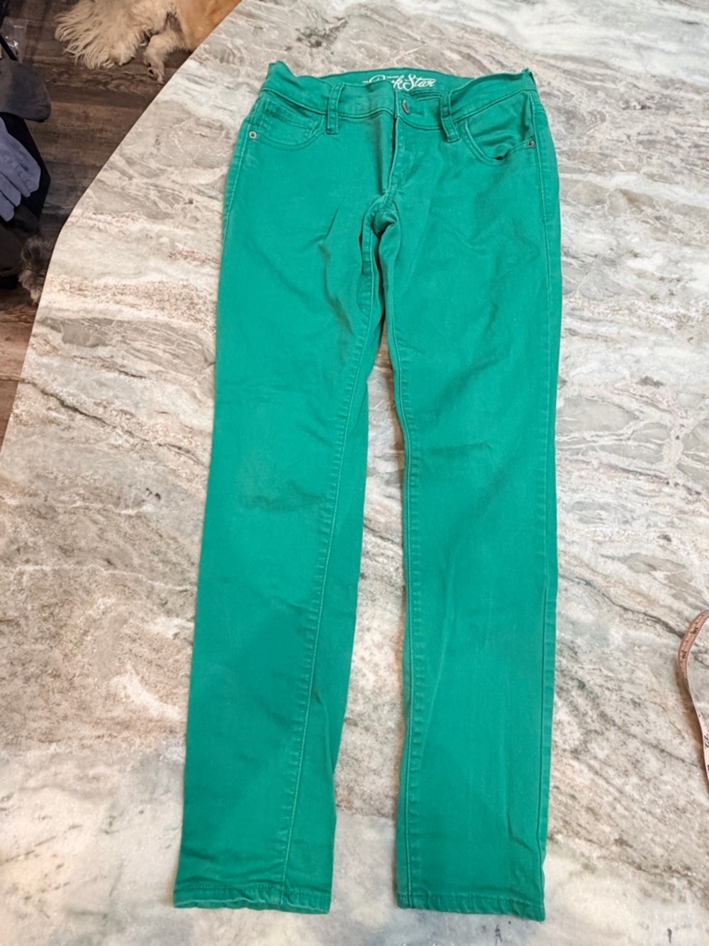 Old Navy Rockstar Skinny Jeans Womens Size 6 Green Stretch Denim Pants